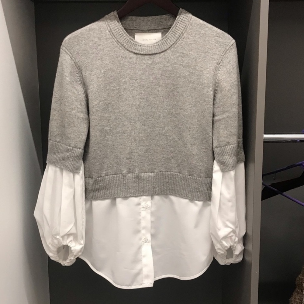 Brochu Walker The Ebella Layered Crew sweater XS